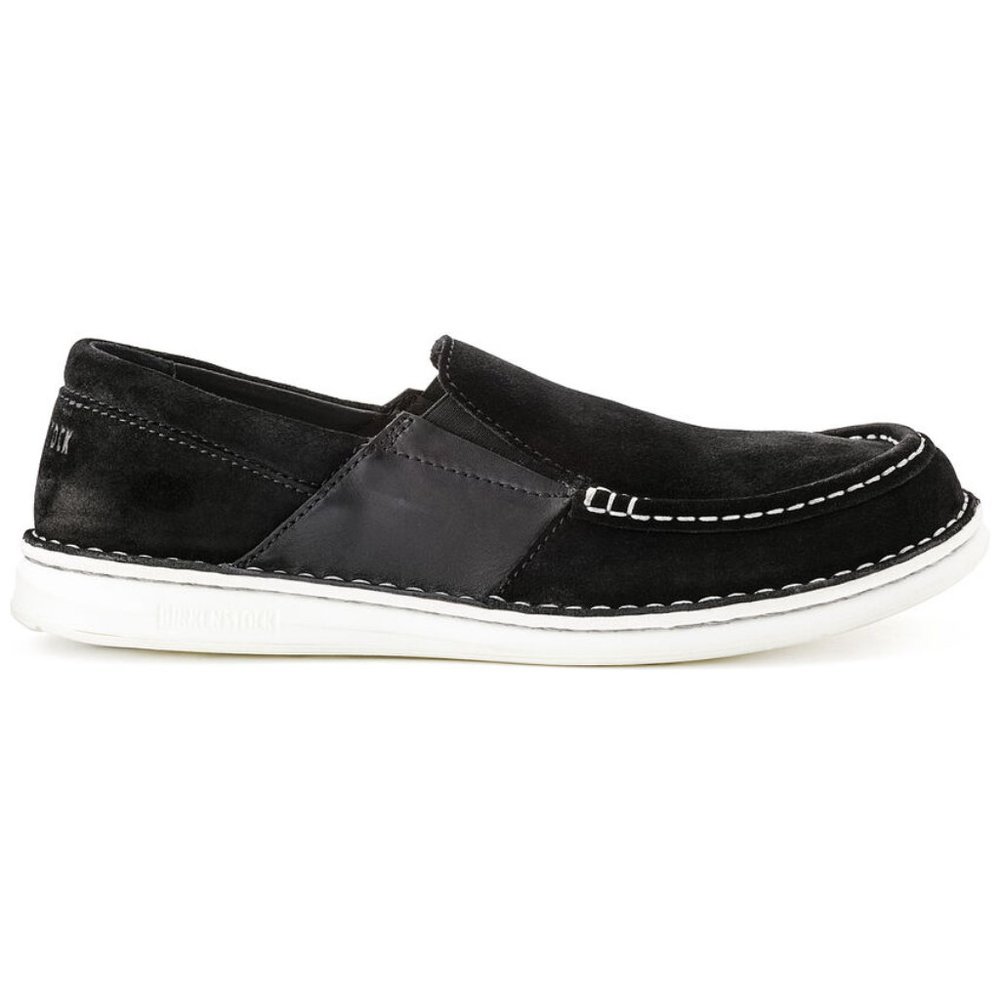 Birkenstock Men's Duma Suede Leather Shoes Black (Brand New) - Picture 5 of 5